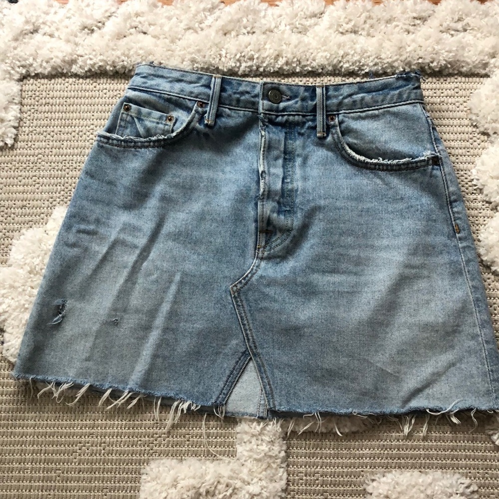 GRLFRND denim mini skirt